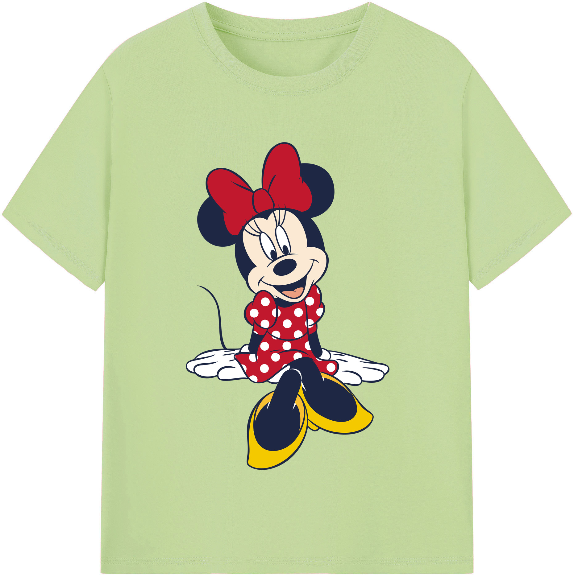 （画像用） ミッキーマウス Mickey Mouse 綿100％半袖Tシャツ（フロントプリント）